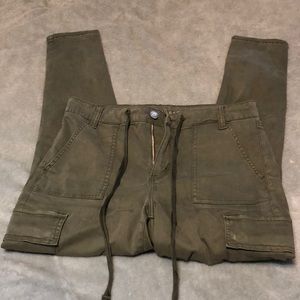 Army green hi-rise jegging